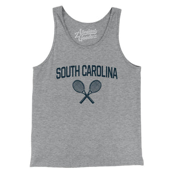 South Carolina Tennis Men/Unisex Tank Top-Athletic Heather-Allegiant Goods Co. Vintage Sports Apparel