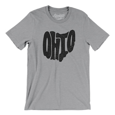 Ohio State Shape Text Men/Unisex T-Shirt-Allegiant Goods Co. Vintage Sports Apparel