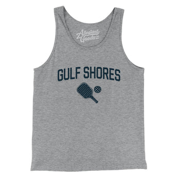 Gulf Shores Pickleball Men/Unisex Tank Top-Athletic Heather-Allegiant Goods Co. Vintage Sports Apparel