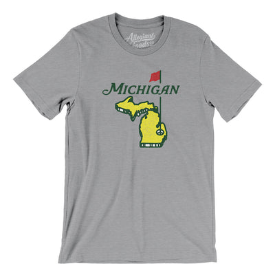 Michigan Golf Men/Unisex T-Shirt-Athletic Heather-Allegiant Goods Co. Vintage Sports Apparel