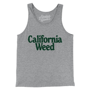 California Weed Men/Unisex Tank Top-Athletic Heather-Allegiant Goods Co. Vintage Sports Apparel
