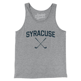 Syracuse Golf Men/Unisex Tank Top-Athletic Heather-Allegiant Goods Co. Vintage Sports Apparel
