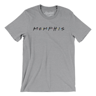 Memphis Friends Men/Unisex T-Shirt-Athletic Heather-Allegiant Goods Co. Vintage Sports Apparel