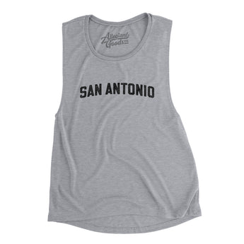 San Antonio Varsity Women's Flowey Scoopneck Muscle Tank-Allegiant Goods Co. Vintage Sports Apparel