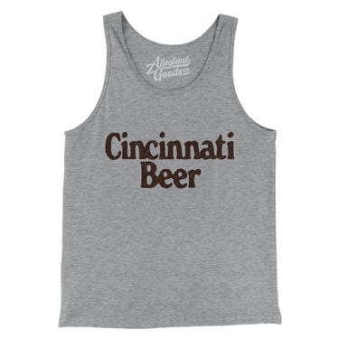 Cincinnati Beer Men/Unisex Tank Top-Allegiant Goods Co. Vintage Sports Apparel
