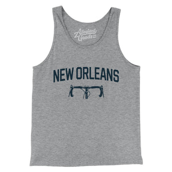 New Orleans Cycling Men/Unisex Tank Top-Athletic Heather-Allegiant Goods Co. Vintage Sports Apparel