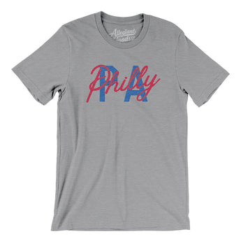 Philly Pa Overprinted Men/Unisex T-Shirt-Allegiant Goods Co. Vintage Sports Apparel