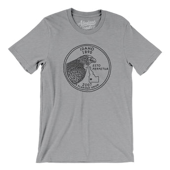 Idaho State Quarter Men/Unisex T-Shirt-Allegiant Goods Co. Vintage Sports Apparel