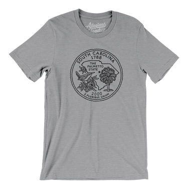 South Carolina State Quarter Men/Unisex T-Shirt-Allegiant Goods Co. Vintage Sports Apparel