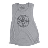 Illinois State Quarter Women's Flowey Scoopneck Muscle Tank-Allegiant Goods Co. Vintage Sports Apparel