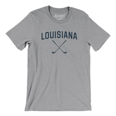 Louisiana Golf Men/Unisex T-Shirt-Athletic Heather-Allegiant Goods Co. Vintage Sports Apparel