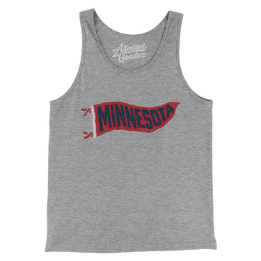 Minnesota Pennant Men/Unisex Tank Top-Allegiant Goods Co. Vintage Sports Apparel