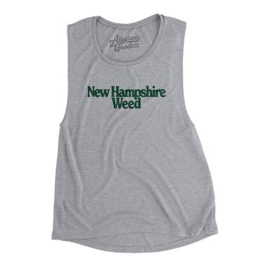 New Hampshire Weed Women's Flowey Scoopneck Muscle Tank-Allegiant Goods Co. Vintage Sports Apparel