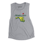 Maryland Golf Women's Flowey Scoopneck Muscle Tank-Allegiant Goods Co. Vintage Sports Apparel