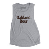 Oakland Beer Women's Flowey Scoopneck Muscle Tank-Allegiant Goods Co. Vintage Sports Apparel