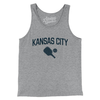 Kansas City Pickleball Men/Unisex Tank Top-Athletic Heather-Allegiant Goods Co. Vintage Sports Apparel