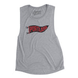 Portland Pennant Women's Flowey Scoopneck Muscle Tank-Allegiant Goods Co. Vintage Sports Apparel