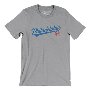 Philadelphia Vintage Script Men/Unisex T-Shirt-Allegiant Goods Co. Vintage Sports Apparel