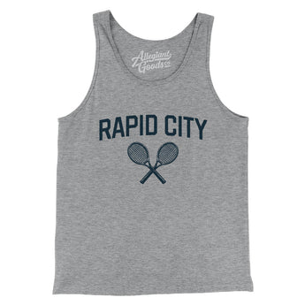 Rapid City Tennis Men/Unisex Tank Top-Athletic Heather-Allegiant Goods Co. Vintage Sports Apparel