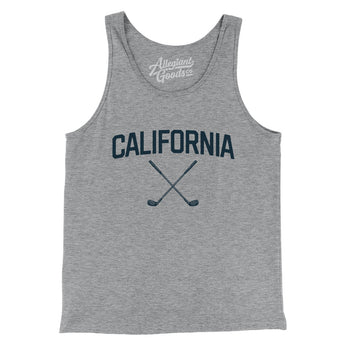 California Golf Men/Unisex Tank Top-Athletic Heather-Allegiant Goods Co. Vintage Sports Apparel