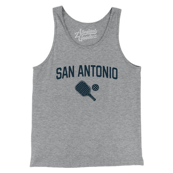 San Antonio Pickleball Men/Unisex Tank Top-Athletic Heather-Allegiant Goods Co. Vintage Sports Apparel