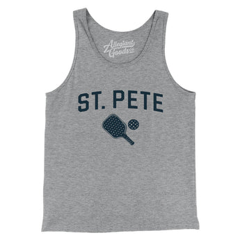 St. Pete Pickleball Men/Unisex Tank Top-Athletic Heather-Allegiant Goods Co. Vintage Sports Apparel