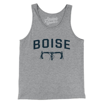 Boise Cycling Men/Unisex Tank Top-Athletic Heather-Allegiant Goods Co. Vintage Sports Apparel