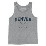 Denver Golf Men/Unisex Tank Top-Athletic Heather-Allegiant Goods Co. Vintage Sports Apparel