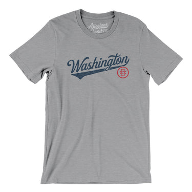 Washington Dc Vintage Script Men/Unisex T-Shirt-Allegiant Goods Co. Vintage Sports Apparel