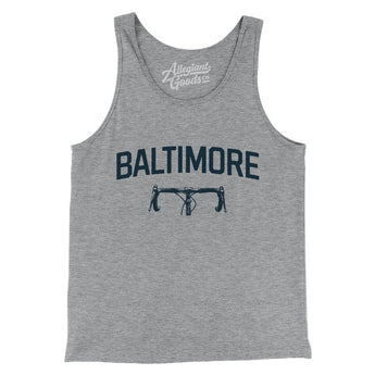Baltimore Cycling Men/Unisex Tank Top-Athletic Heather-Allegiant Goods Co. Vintage Sports Apparel