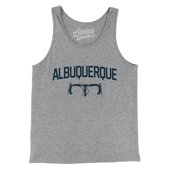Albuquerque Cycling Men/Unisex Tank Top-Athletic Heather-Allegiant Goods Co. Vintage Sports Apparel