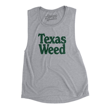 Texas Weed Women's Flowey Scoopneck Muscle Tank-Allegiant Goods Co. Vintage Sports Apparel