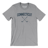 Connecticut Golf Men/Unisex T-Shirt-Athletic Heather-Allegiant Goods Co. Vintage Sports Apparel