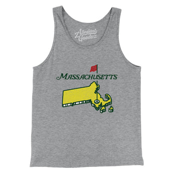 Massachusetts Golf Men/Unisex Tank Top-Allegiant Goods Co. Vintage Sports Apparel