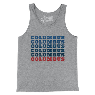 Columbus Repeat Men/Unisex Tank Top-Allegiant Goods Co. Vintage Sports Apparel