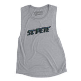 St. Pete Connect Women's Flowey Scoopneck Muscle Tank-Allegiant Goods Co. Vintage Sports Apparel