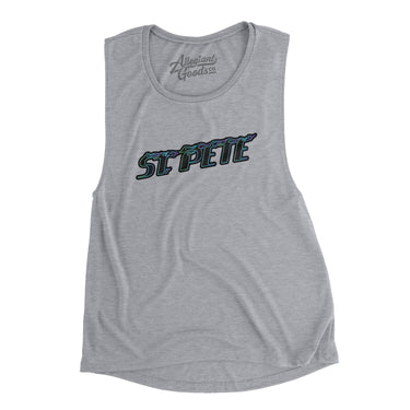 St. Pete Connect Women's Flowey Scoopneck Muscle Tank-Allegiant Goods Co. Vintage Sports Apparel