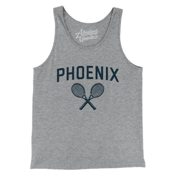 Phoenix Tennis Men/Unisex Tank Top-Athletic Heather-Allegiant Goods Co. Vintage Sports Apparel