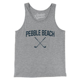 Pebble Beach Golf Men/Unisex Tank Top-Athletic Heather-Allegiant Goods Co. Vintage Sports Apparel