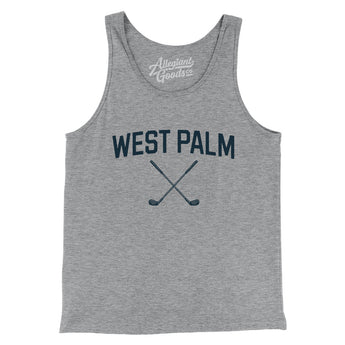 West Palm Golf Men/Unisex Tank Top-Athletic Heather-Allegiant Goods Co. Vintage Sports Apparel