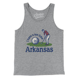 I Have A Tee Time In Arkansas Men/Unisex Tank Top-Athletic Heather-Allegiant Goods Co. Vintage Sports Apparel