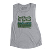 Don't Seattle My Portland Women's Flowey Scoopneck Muscle Tank-Athletic Heather-Allegiant Goods Co. Vintage Sports Apparel