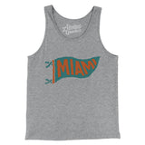 Miami Pennant Men/Unisex Tank Top-Allegiant Goods Co. Vintage Sports Apparel
