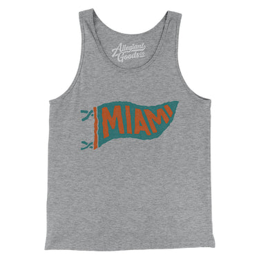 Miami Pennant Men/Unisex Tank Top-Allegiant Goods Co. Vintage Sports Apparel