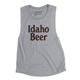 Idaho Beer Women's Flowey Scoopneck Muscle Tank-Athletic Heather-Allegiant Goods Co. Vintage Sports Apparel
