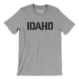 Idaho Military Stencil Men/Unisex T-Shirt-Allegiant Goods Co. Vintage Sports Apparel