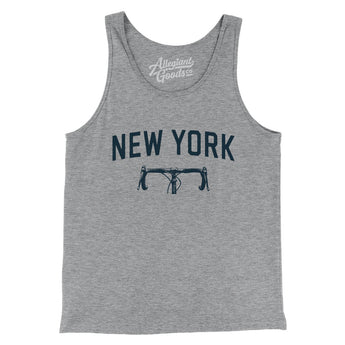 New York Cycling Men/Unisex Tank Top-Athletic Heather-Allegiant Goods Co. Vintage Sports Apparel