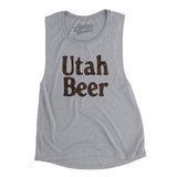 Utah Beer Women's Flowey Scoopneck Muscle Tank-Athletic Heather-Allegiant Goods Co. Vintage Sports Apparel