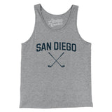 San Diego Golf Men/Unisex Tank Top-Athletic Heather-Allegiant Goods Co. Vintage Sports Apparel