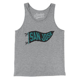San Jose Pennant Men/Unisex Tank Top-Allegiant Goods Co. Vintage Sports Apparel